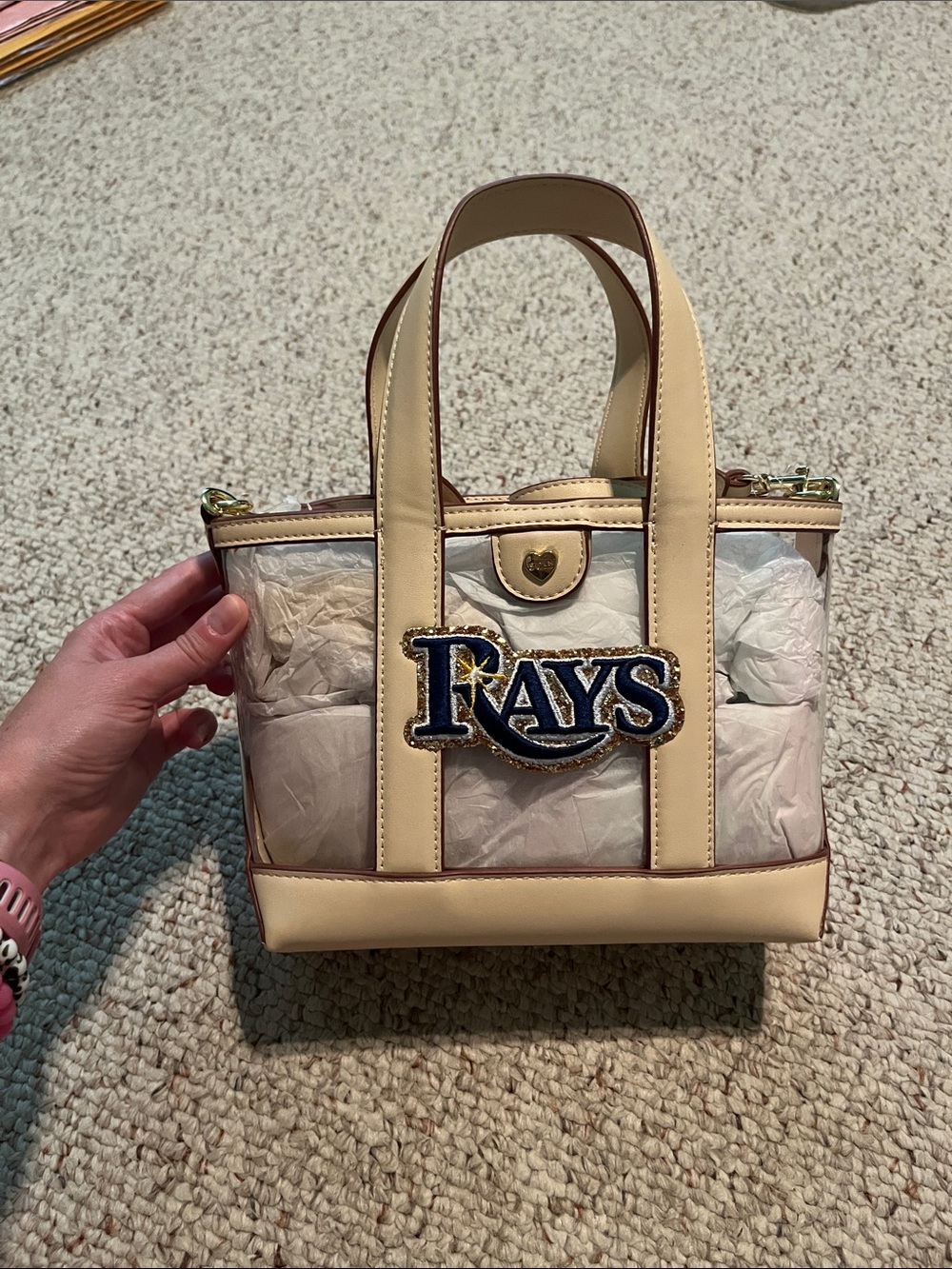 NWT Stoney Clover Lane Rays Clear Mini Tote